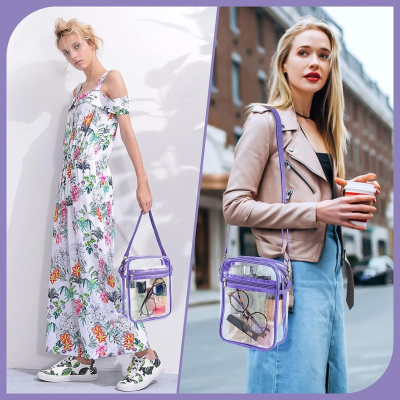 yuanming Clear Bag Stadium Approved, Clear Crossbody Purse Bag, Clear Stadium Bags for Women - Image 2